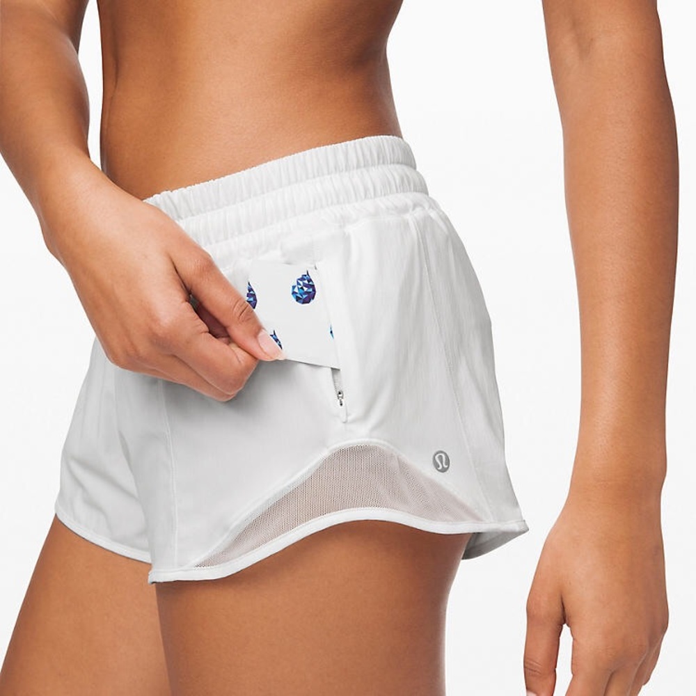 White lulu lemon shorts